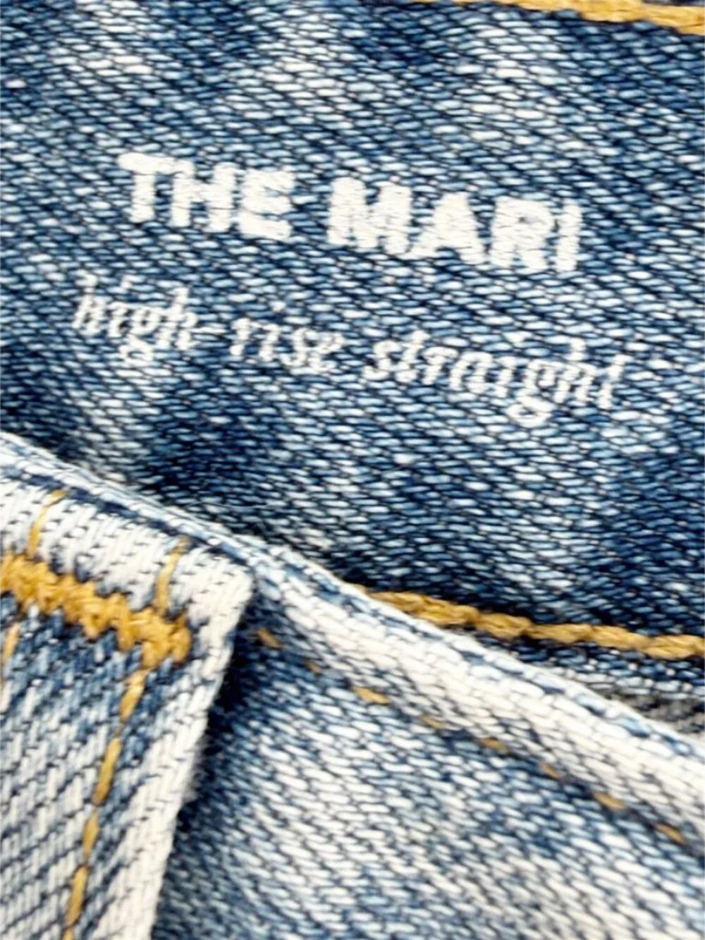 AG Adriano Goldschmied The Mari High Rise Straight Jean Raw Hem 2-Tone 28R - Picture 3 of 11